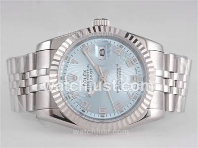 Rolex Datejust Automatic with Blue Dial-Number Marking