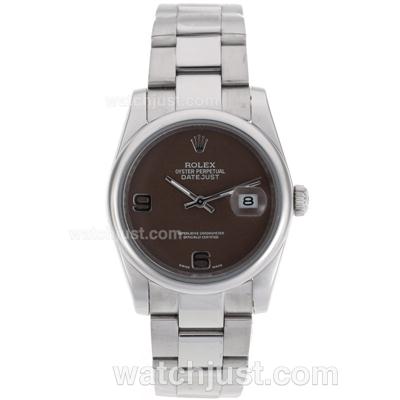 Rolex Datejust Automatic With Brown Dial S/S