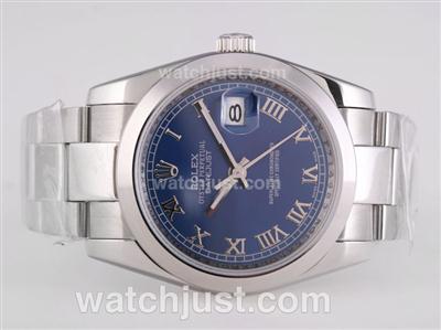 Rolex Datejust Automatic with Dark Blue Dial-Roman Marking