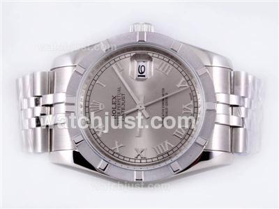 Rolex Datejust Automatic with Gray Dial-Roman Marking