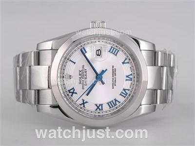Rolex Datejust Automatic with White Dial-Blue Roman Marking