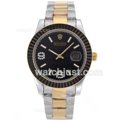 Rolex Datejust II Automatic Black CZ Bezel with Rolex Water-Mark Dial