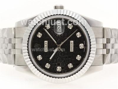 Rolex Datejust II Automatic Diamond Marking with Black Computer Dial-41mm Version