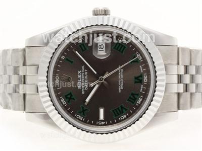 Rolex Datejust II Automatic Green Roman Marking with Gray Dial-41mm Version