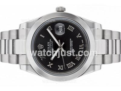 Rolex Datejust II Automatic Roman Markers with Black Dial S/S