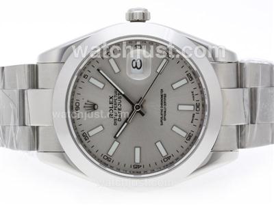 Rolex Datejust II Automatic Stick Marking with Gray Dial-41mm Same Structure As Swiss ETA Version-High Quality