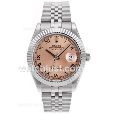 Rolex Datejust II Swiss ETA 2836 Movement Roman Markers with Champagne Dial