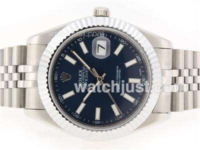 Rolex Datejust II Swiss ETA 2836 Movement Stick Markers with Blue Dial-41mm Version