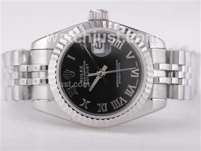 Rolex Datejust Swiss ETA 2671 Movement with Black Dial-Roman Marking Lady Size