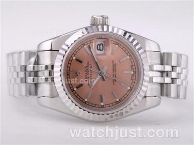 Rolex Datejust Swiss ETA 2671 Movement with Champagne Dial-Stick Marking Lady Size