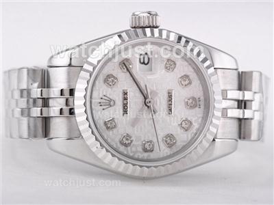 Rolex Datejust Swiss ETA 2671 Movement with Computer Dial-Diamond Marking Lady Size