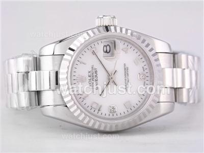 Rolex Datejust Swiss ETA 2671 Movement with MOP Dial-Number Marking Lady Size