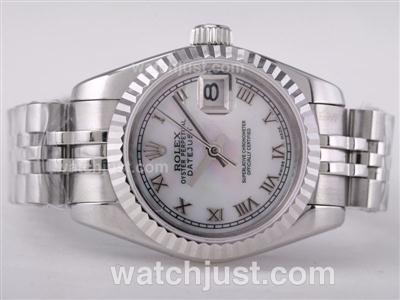 Rolex Datejust Swiss ETA 2671 Movement with MOP Dial-Roman Marking Lady Size