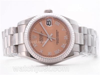 Rolex Datejust Swiss ETA 2836 Champagen Dial with Roman Marking-Mid Size