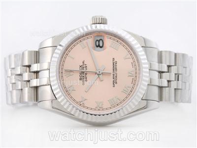 Rolex Datejust Swiss ETA 2836 Champagne Dial with Roman Marking-Mid Size