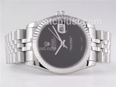 Rolex Datejust Swiss ETA 2836 Movement with Black Dial