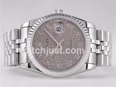 Rolex Datejust Swiss ETA 2836 Movement with Gray Computer Dial-Roman Marking