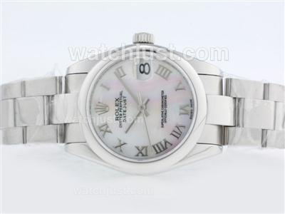 Rolex Datejust Swiss ETA 2836 Movement with MOP Dial-Roman Marking