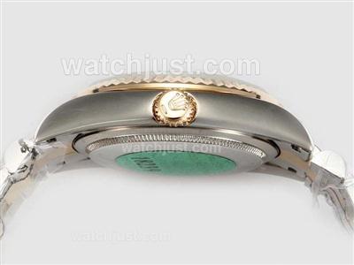 Rolex Day-Date Automatic Two Tone with White Dial-Roman Marking
