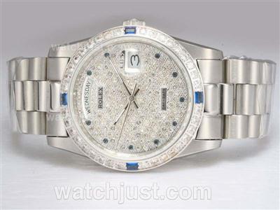 Rolex Day-Date Automatic with Diamond Bezel and Dial