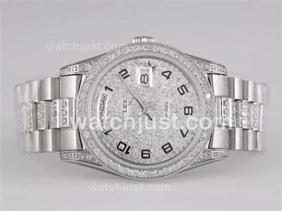 Rolex Day-Date Automatic with Full Diamond-Number Marking