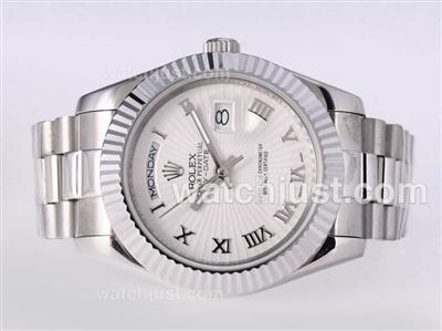 Rolex Day-Date II Automatic Roman Marking with White Dial-41mm New Version
