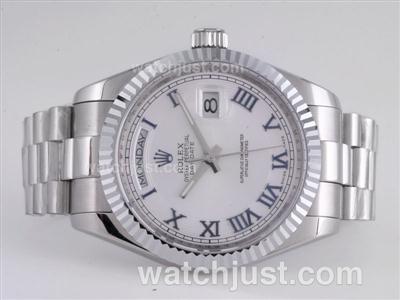 Rolex Day-Date II Roman Marking-Same Structure As Swiss ETA Version-High Quality