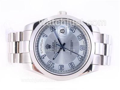 Rolex Day-Date II Swiss ETA 2836 Movement with Light Blue Dial-41mm New Version