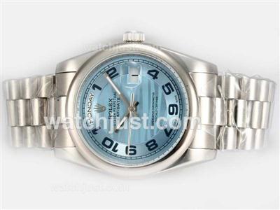 Rolex Daydate Automatic with Blue Dial-Number Marking