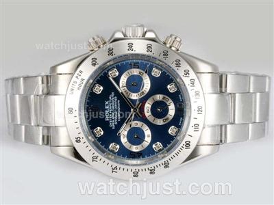 Rolex Daytona Automatic Diamond Markings with Blue Dial