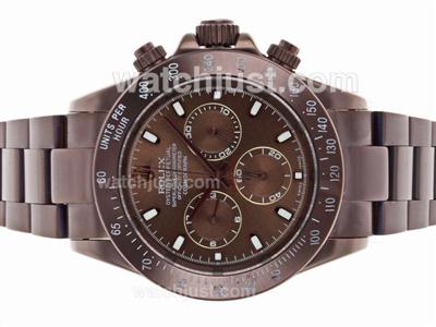Rolex Daytona Automatic Full Coffee Gold with Coffee Dial