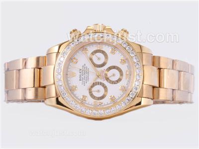 Rolex Daytona Automatic Full Gold Diamond Marking