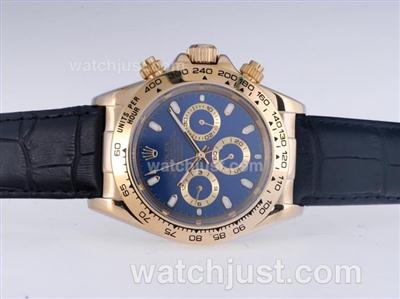 Rolex Daytona Automatic Gold Case with Blue Dial