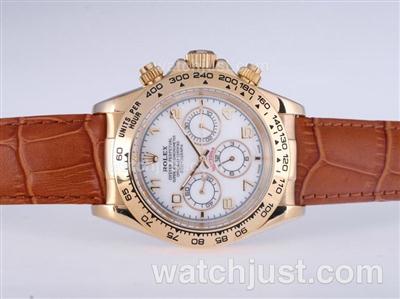 Rolex Daytona Automatic Gold Case with MOP Dail-Number Marking