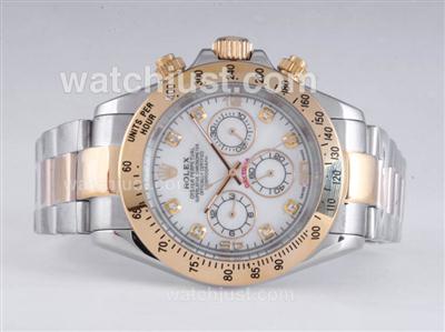 Rolex Daytona Automatic Two Tone Diamond Marking with MOP Dial