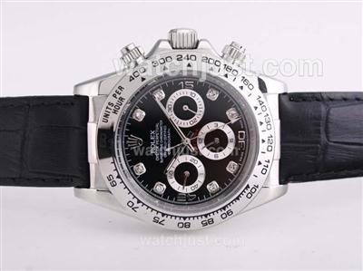 Rolex Daytona Automatic with Black Dail and Diamond Marking