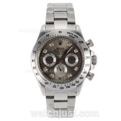 Rolex Daytona Automatic with Gray Dial-Diamond marking