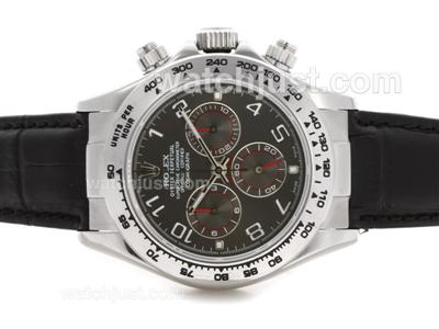 Rolex Daytona Chronograph Swiss Valjoux 7750 Movement Gray Dial-2009 New Release Version