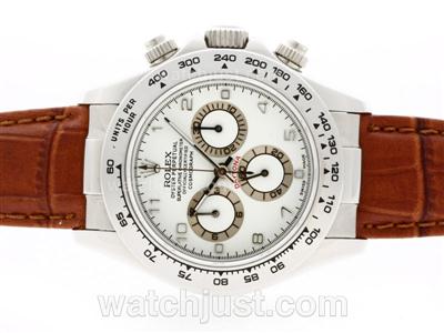 Rolex Daytona Chronograph Swiss Valjoux 7750 Movement with Number Markers