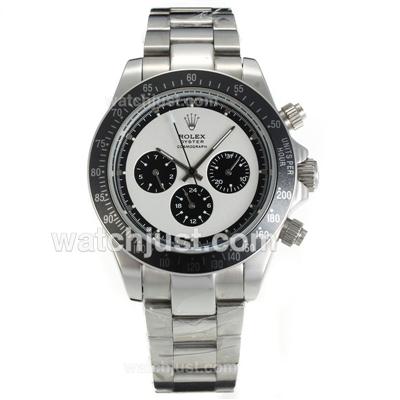 Rolex Daytona II Automatic Ceramic Bezel with White Dial SS