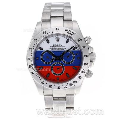 Rolex Daytona II Automatic with White/Blue/Red Dial S/S-Oversized Version