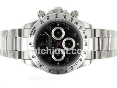 Rolex Daytona Working Chronograph Number Markers with Black Dial