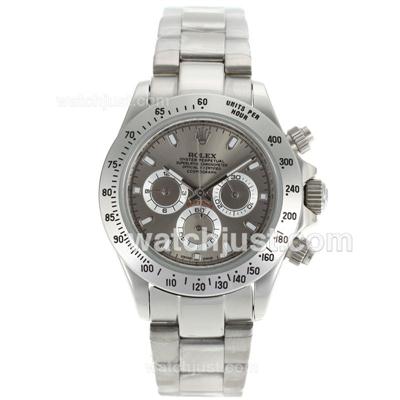 Rolex Daytona Working Chronograph Stick Markers With Gray Dial