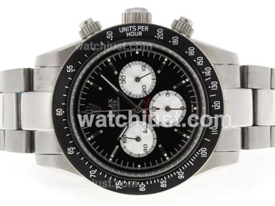 Rolex Daytona Working Chronograph with Black Dial and Bezel-Stick Markers