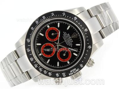 Rolex Daytona Working Chronograph with Black Dial and Bezel-Stick Markers