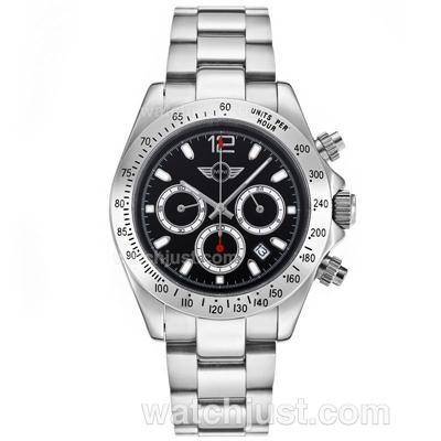 Rolex Daytona Working Chronograph with Black Dial S/S-Mini Edition