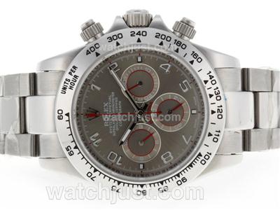 Rolex Daytona Working Chronograph with Gray Dial-Diamond Markers