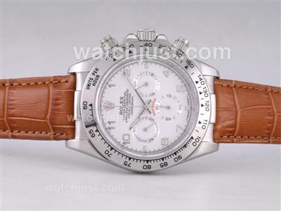 Rolex Daytona Working Chronograph with White Dial-Number Marking