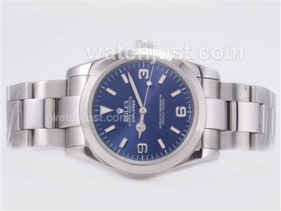 Rolex Explorer Automatic with Blue Dial