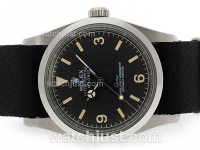 Rolex Explorer Automatic with Nylon Strap-Cartier Vintage Edition